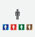 people pictograph icons vector image vector image