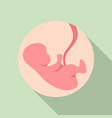 pregnant baby icon flat style vector image
