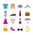 collection of clothes accessories vector image