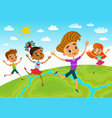 globe kids children earth day vector image vector image