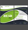 modern flyer template with abstract shapes vector image