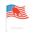 republican elephant flag national flag vector image