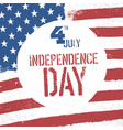 4th july independence day american flag patriotic vector image