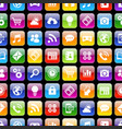 app icons 3d texture with reflection vector image vector image