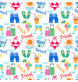 resort colorful seamless pattern vector image vector image