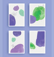 abstract art painting with watercolor stain vector image vector image