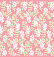 elegant seamless pattern with white flowers vector image