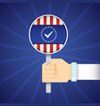 presidential election flat concept vector image