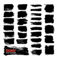 artistic textured ink brushes black vector image vector image
