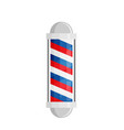 barber shop poles with stripes isolated on white vector image