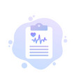 cardiogram heart diagnosis report vector image