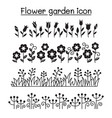 flower garden decorative graphic design vector image vector image