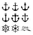 nautical symbols vector image