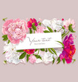 peony card 2 vector image vector image