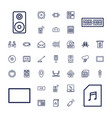 electronic icons vector image vector image