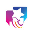 success star logo design template isolated vector image