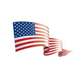 usa flag on a white vector image