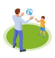 isometric outdoor recreation leisure vector image