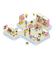 modern isometric design - digital marketing vector image