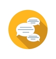chat bubles flat icon vector image