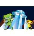 ufo and alien vector image