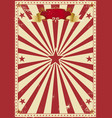 circus red vintage vector image vector image
