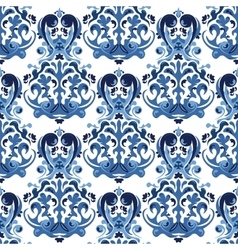 seamless blue pattern vector image