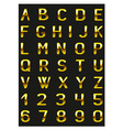 alphabet letters vector image