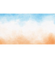 sea blue sky and sand beach watercolor background vector image vector image