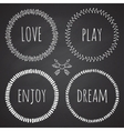 collection of floral frames cute hand drawn vector image vector image