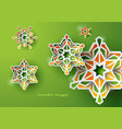 islamic art ramadan celebration background vector image