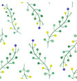 watercolor floral pattern vector image