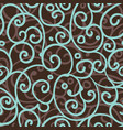 freehand floral motifs seamless pattern vector image