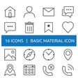 home house profile message chat email trash vector image vector image