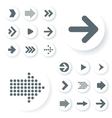 flat design icon set vector image
