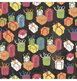 seamless gifts pattern vector image vector image