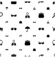accessory icons pattern seamless white background vector image vector image