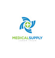 medical supply company business logo vector image