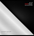 abstract of aluminum fiber black solid background vector image