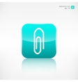 paper clip icon vector image
