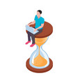 time management concept vector image vector image