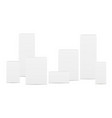 blank rectangular boxes vector image