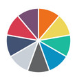 infographic pie chart cycle presentation diagram vector image