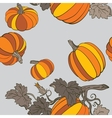 pumpkin background seamless pattern vector image