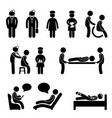 doctor nurse hospital medical psychiatrist vector image