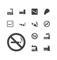 smoke icons vector image