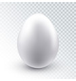 realistic white chicken egg vector image