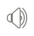 sound up icon line voice symbol vector image