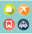 travel design over blue background vector image