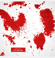 red blood splatter stain collection vector image